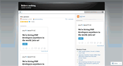 Desktop Screenshot of believenothing.net